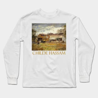 End of the Trolley Line, Oak Park, Illinois (1893) by Childe Hassam Long Sleeve T-Shirt